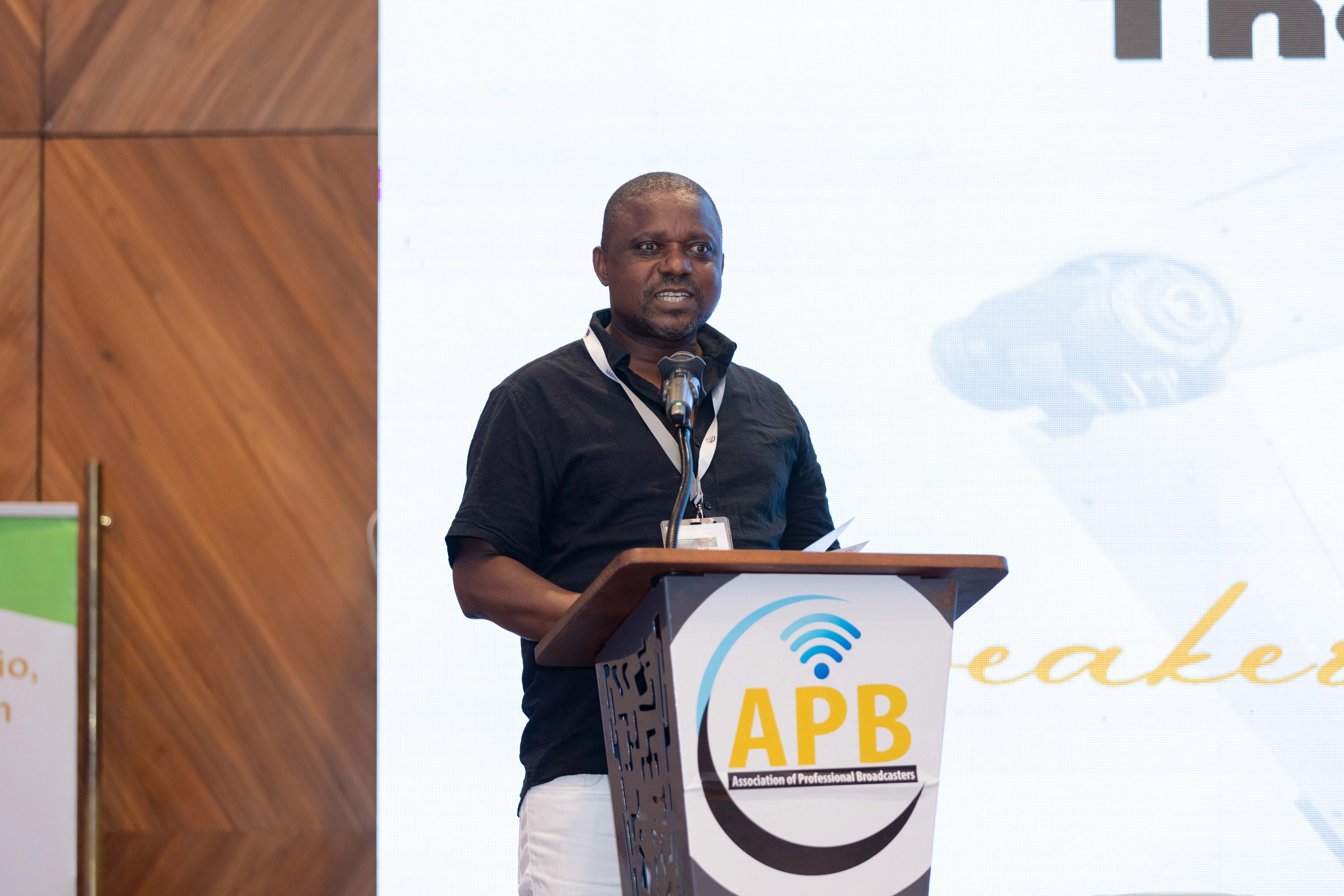 Image of Victor delivering a speech on day 2